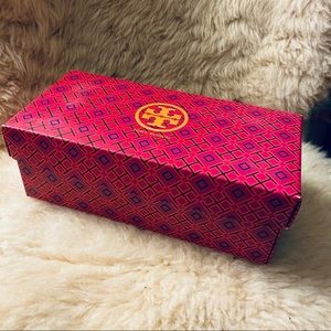 Tory Burch shoe box with embossed paper